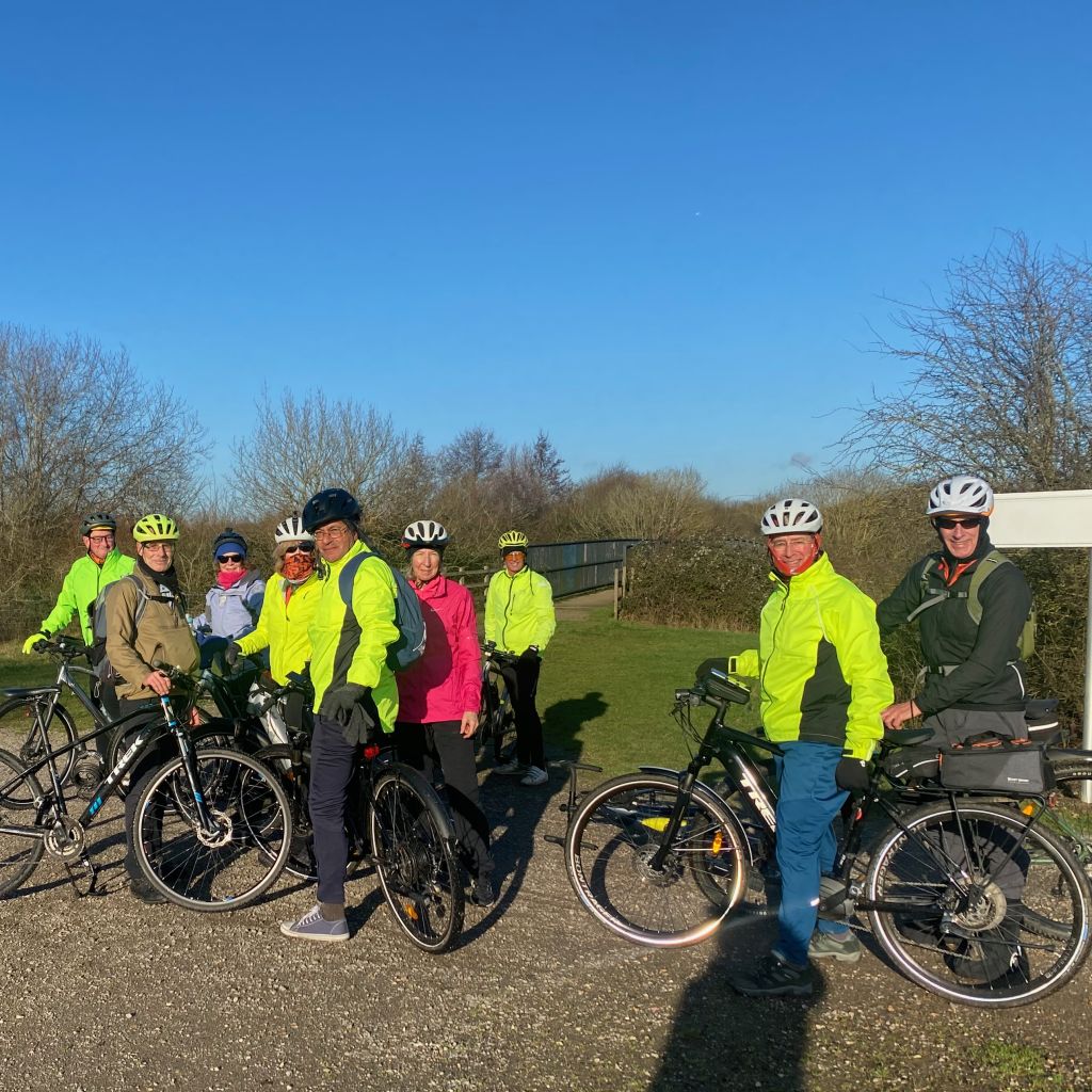 Weekend cycling meetup at Bradford retail park base