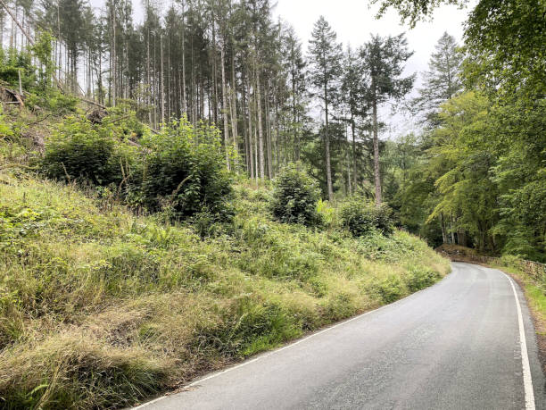 Hill climb cycling route toward Queensbury